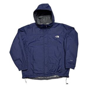 THE NORTH FACE Hyvent Blue Waterproof Windbreaker Outdoor Jacket Mens Large